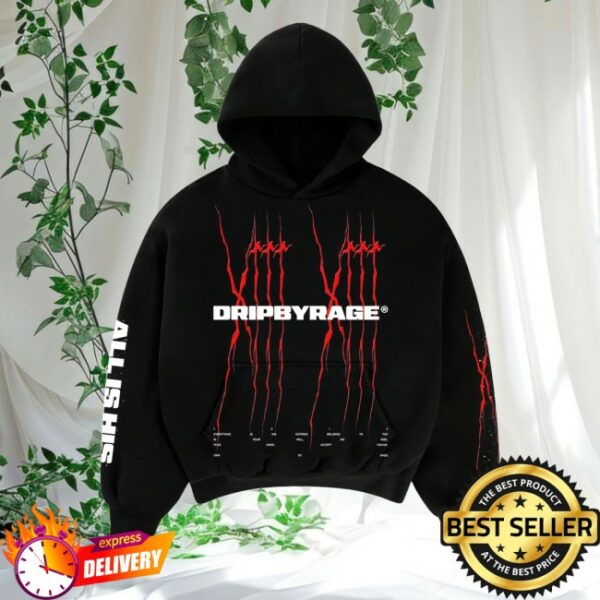 Drip By Rage Store Merch All Is His Boxy Hoodie