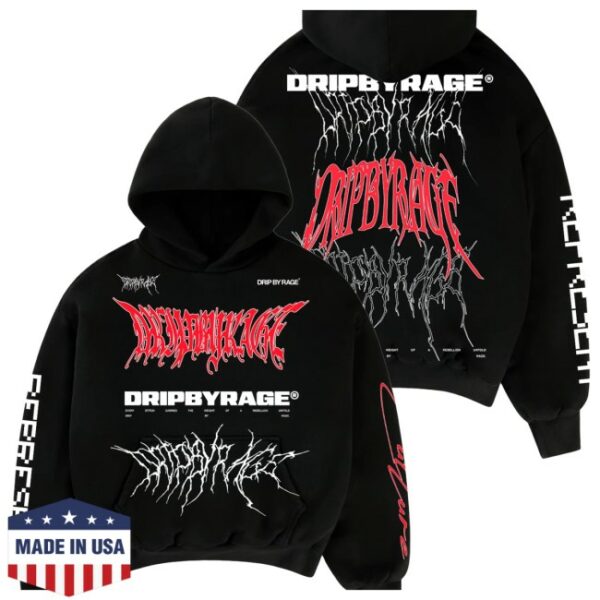 Drip By Rage Store Merch Rage Racing V2 Boxy Hoodie