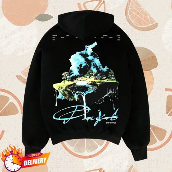Drip By Rage Store Merch Water Of Panjab Boxy Hoodie