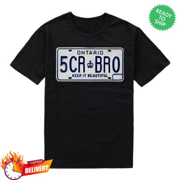 Scarborough Spots Merch Store License Plate Collection Shirt