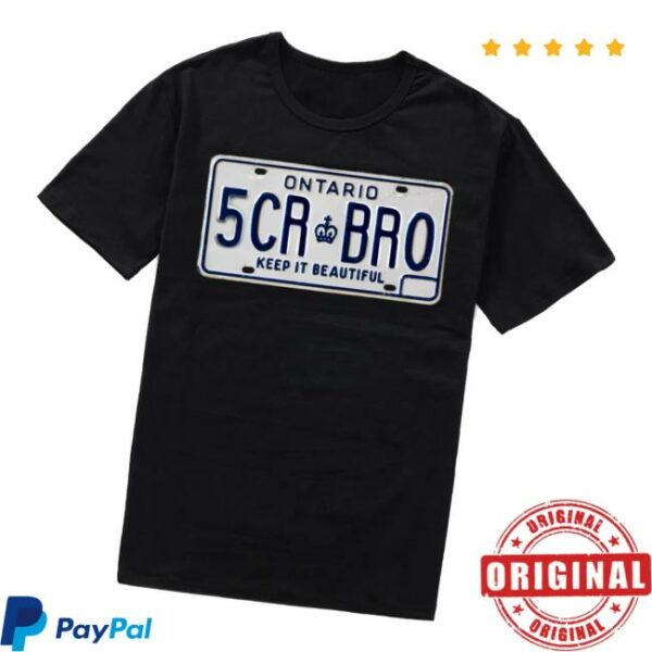 Scarborough Spots Merch Store License Plate Collection Shirt