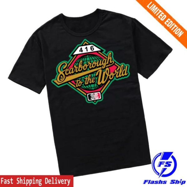 Scarborough Spots Merch Store Scarborough To The World Turf Shirt