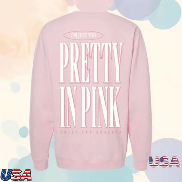 Emilyann Merch Store Pretty In Pink Crewneck