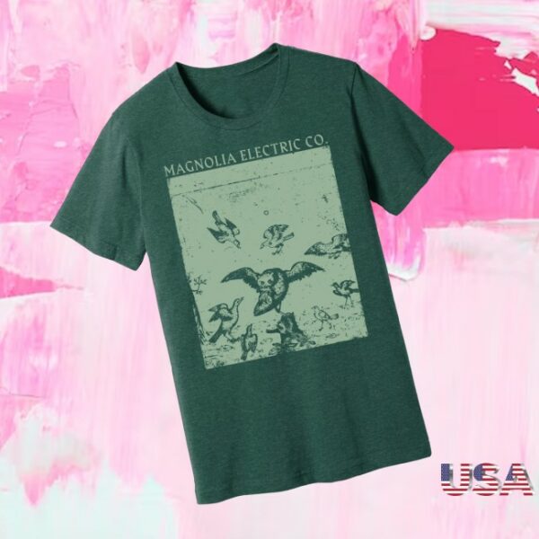 Secretly Store Merch Magnolia Electric Co. Owls Green T-Shirt