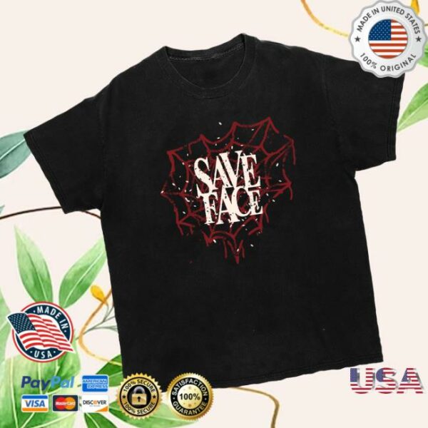 Save Face Merch Store Web Heart Tee