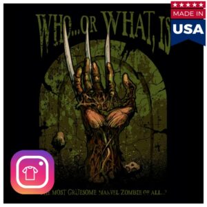 Heroesvillains Store Merch Marvel Zombies Wolverine’s Hand Tee
