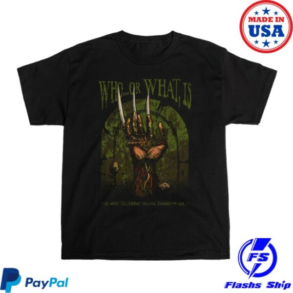 Heroesvillains Store Merch Marvel Zombies Wolverine’s Hand Tee