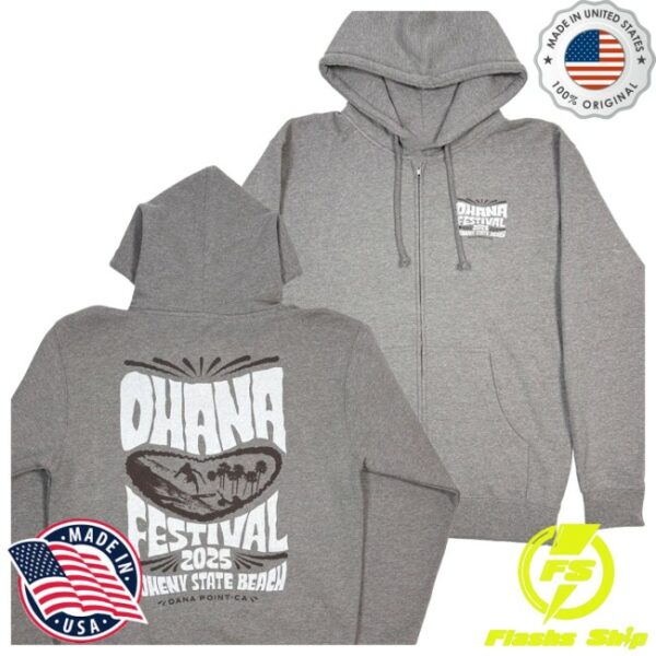 Tsurt Store Merch Ohana Festival Psychedelic Zip Hoodie