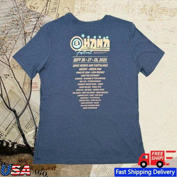 Tsurt Store Merch Ohana Festival 70S Surf Women’s Tee