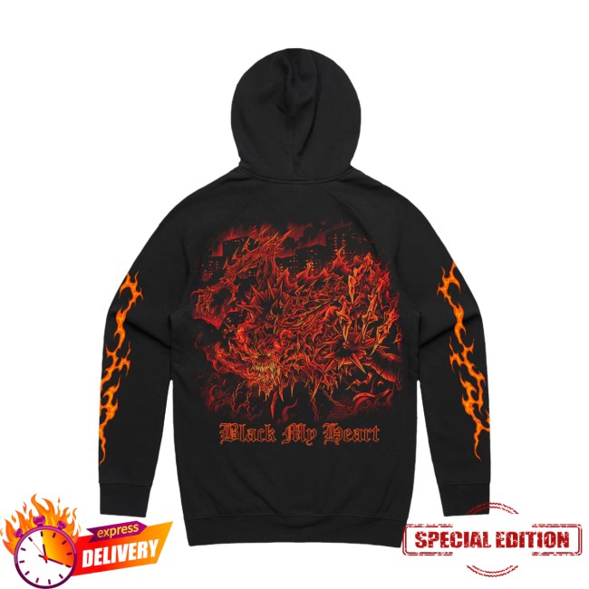 Merch Warfare Store Shop Black My Heart Black Hood Merch Warfare Store Shop Black My Heart Black Hood