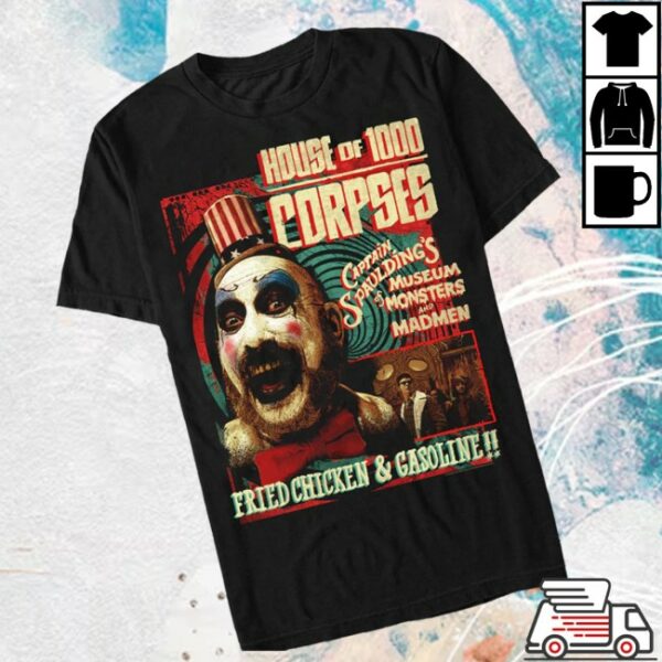 Afm Records Store Merch House Of 1000 Corpses Captain Spaulding Museum T-Shirt
