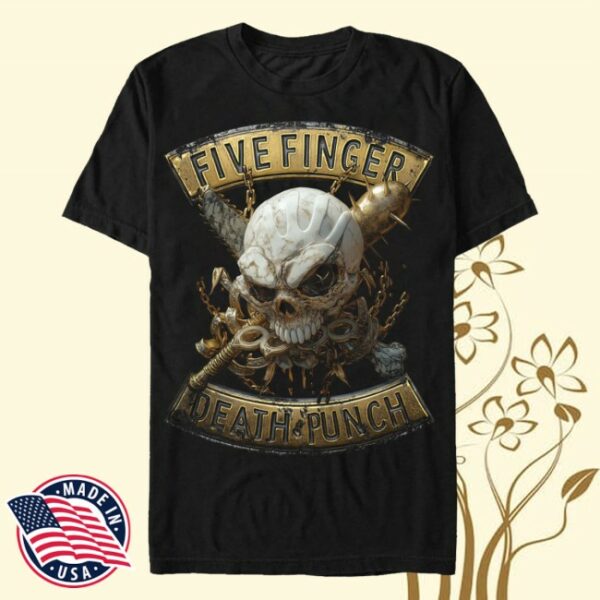 Afm Records Store Merch Five Finger Death Punch Golden Horde T-Shirt