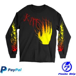 Kitehq Merch Store Flames By Robert Hurula Long Sleeve