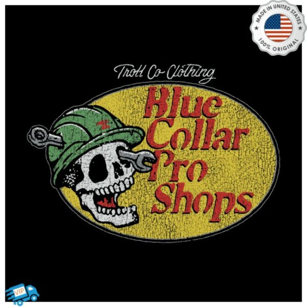 Trollcoclothing Store Merch Men’s Blue Collar Pro Shops Hoodie
