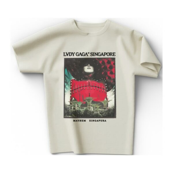 Lady Gaga Store Merch Cream Singapore T-Shirt