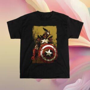 Heroesvillains Merch Store Marvel Zombies Captain America Crows Tee