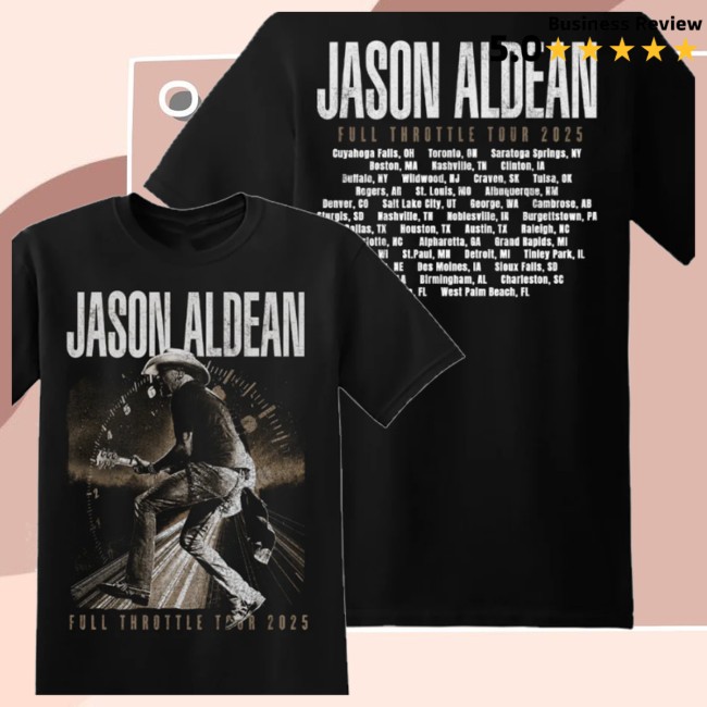 Jason Aldean Store Merch Full Throttle Tour Tee Jason Aldean Store Merch Full Throttle Tour Tee