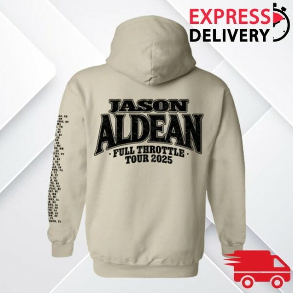 Jason Aldean Store Merch Full Throttle Tour Hoodie