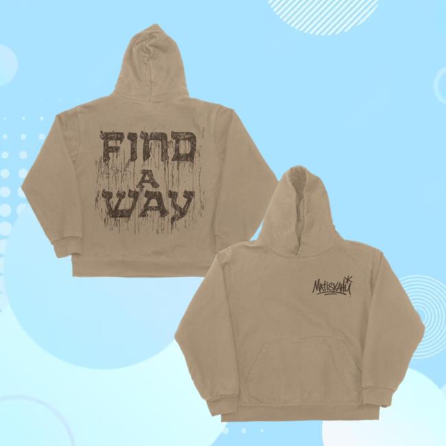 Merchtable Store Matisyahu Find A Way Hoodie Merchtable Store Matisyahu Find A Way Hoodie