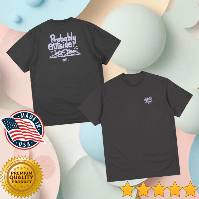 Oli Clothing Merch Store Probably Outside Back Print T Coal Oli Clothing Merch Store Probably Outside Back Print T Coal