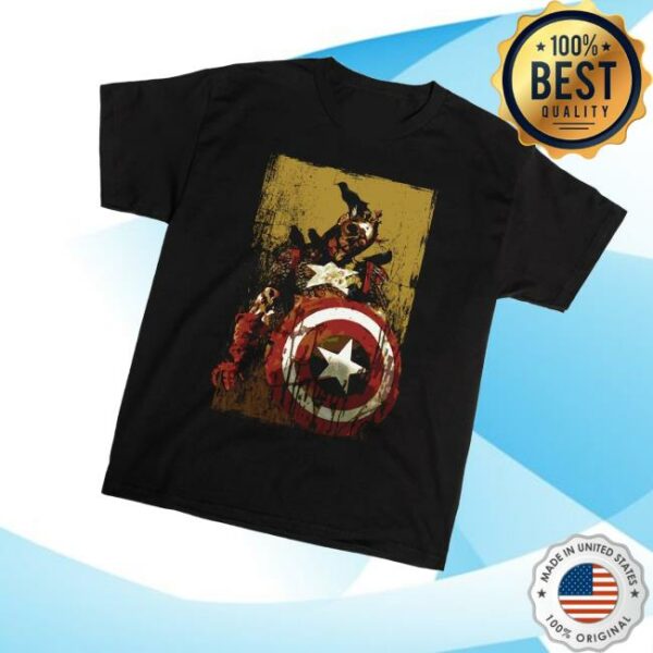 Heroesvillains Merch Store Marvel Zombies Captain America Crows Tee