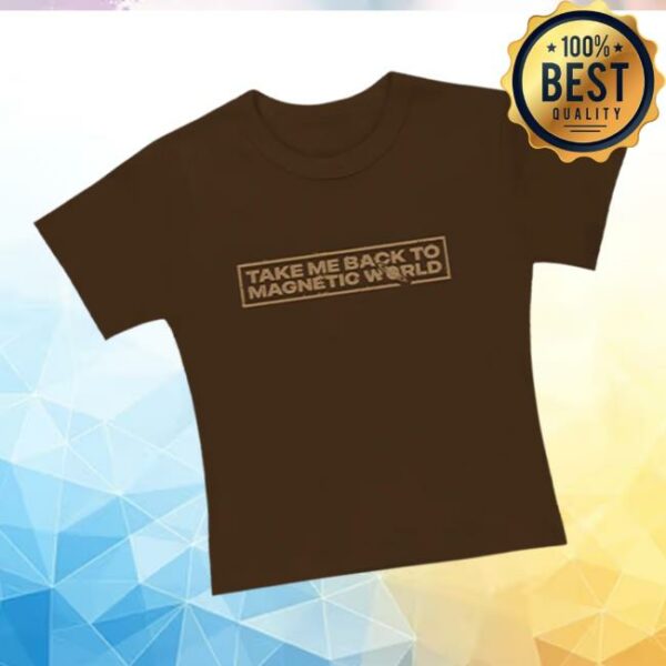 Magnetic World Merch Store Magnetic World Cropped Tops Brown