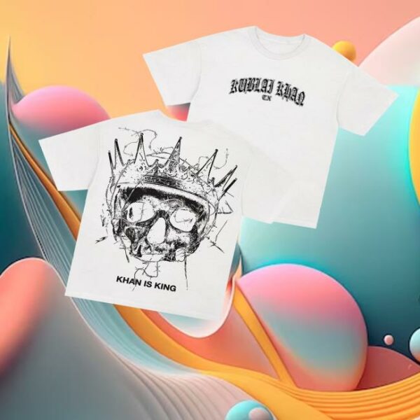 Rise Records Merch Store Kublai Khan Tx Khan Is King White T-Shirt