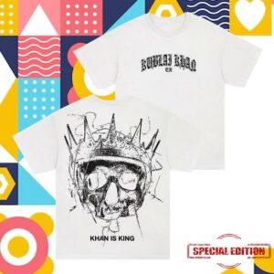 Rise Records Store Merch Kublai Khan Tx Khan Is King White T-Shirt