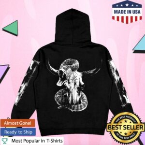 Wage War Store Merch Bull Skull Black Hoodie
