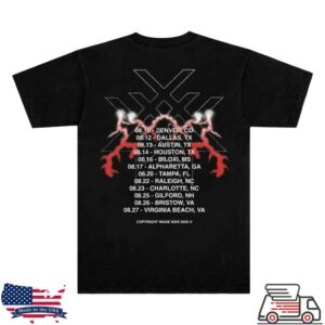 Wage War Store Merch Alligator Bones Tour Tee