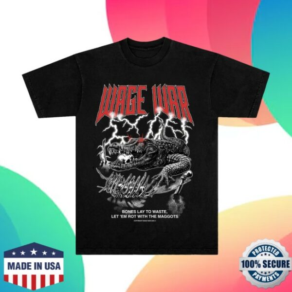Wage War Store Merch Alligator Bones Tour Tee