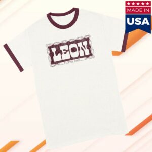 Leon Bridges Shop Store Merch License Plate Ringer T-Shirt