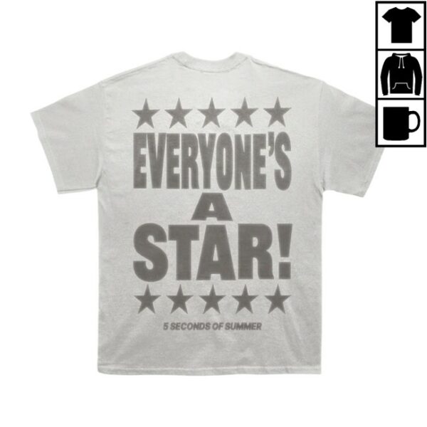 5 Seconds Of Summer Official Store Merch Everyone’s A Star Shirt