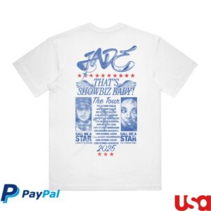 Jade Official Store Merch That’s Showbiz Baby The Tour Dateback Tee