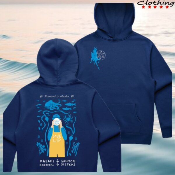 Salmon Sisters Store Merch Kaladi Brothers X Salmon Sisters Mug Up Hoodie