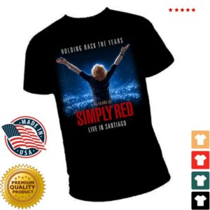 Simply Red Store Merch 40 Years Of Simply Red, Live In Santiago T-Shirt