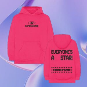 5Sos Merch Store Everyone’s A Star Hot Pink Hoodie