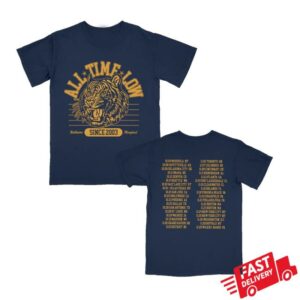 All Time Low Store Merch All Time Low Tiger Dateback Tee