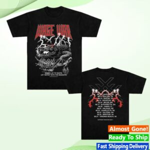Wage War Band Store Merch Alligator Bones Tour Tee