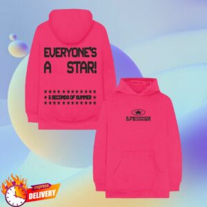 5 Seconds Of Summer Official Store Everyone’s A Star Hot Pink Hoodie