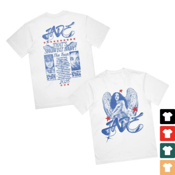Jade Official Merch Store That’s Showbiz Baby The Tour Dateback Tee