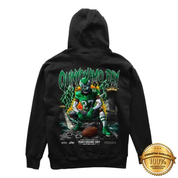Jalen Hurts Wearing Quinyonamo Bay Hoodie