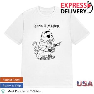 Joyce Manor Merch Store Opossum Shirt On White