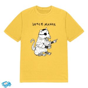 Joyce Manor Merch Store Opossum Shirt On Yellow