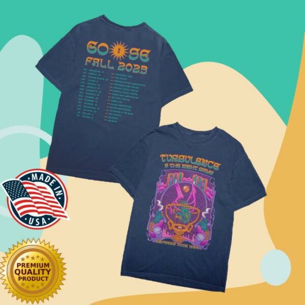 Goose The Band Merch Turbulence Tour Tee Fall 2025