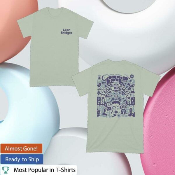 Leon Bridges Shop Merch Abstract Leon T-Shirt
