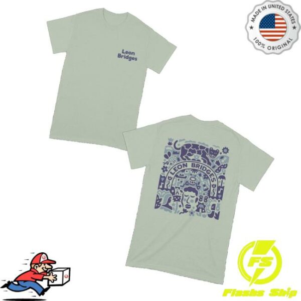 Leon Bridges Shop Merch Abstract Leon T-Shirt