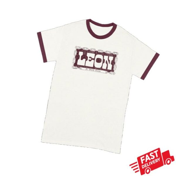 Leon Bridges Shop Merch License Plate Ringer T-Shirt