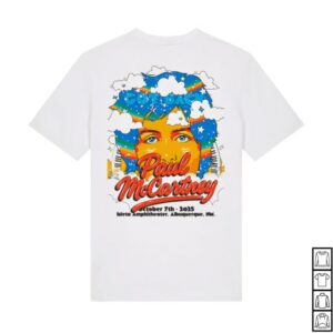 Paul Mccartney Official Store Merch Got Back 2025 Albuquerque Event T-Shirt