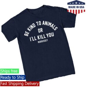Mporium Store Merch Be Kind To Animals Navy Tee
